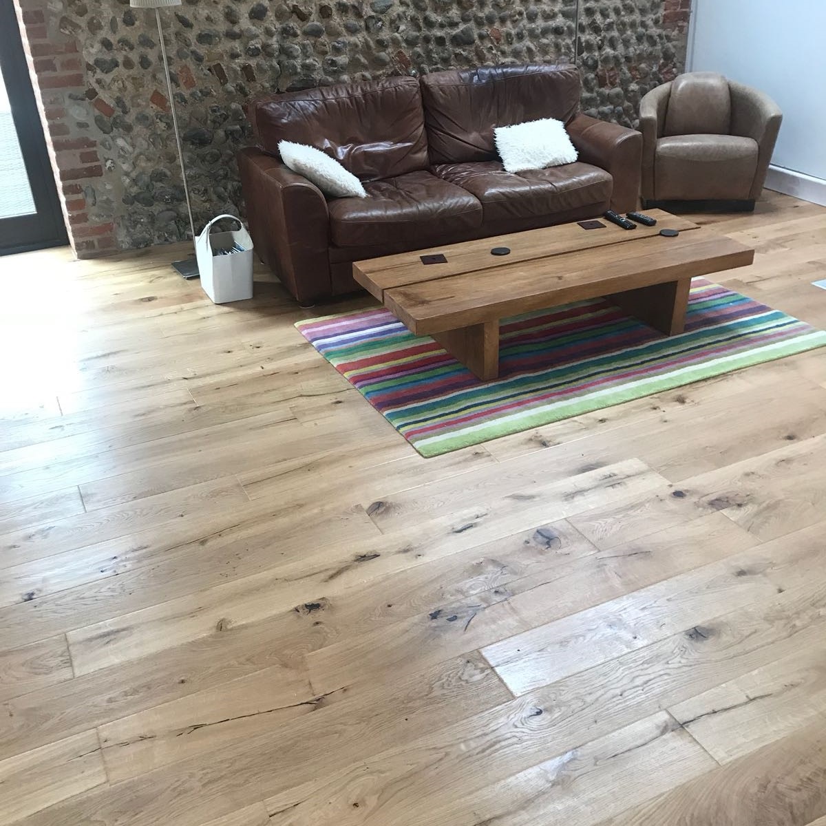 Installed using Kahrs Oak Wheat 15mm Engineered Wood Flooring