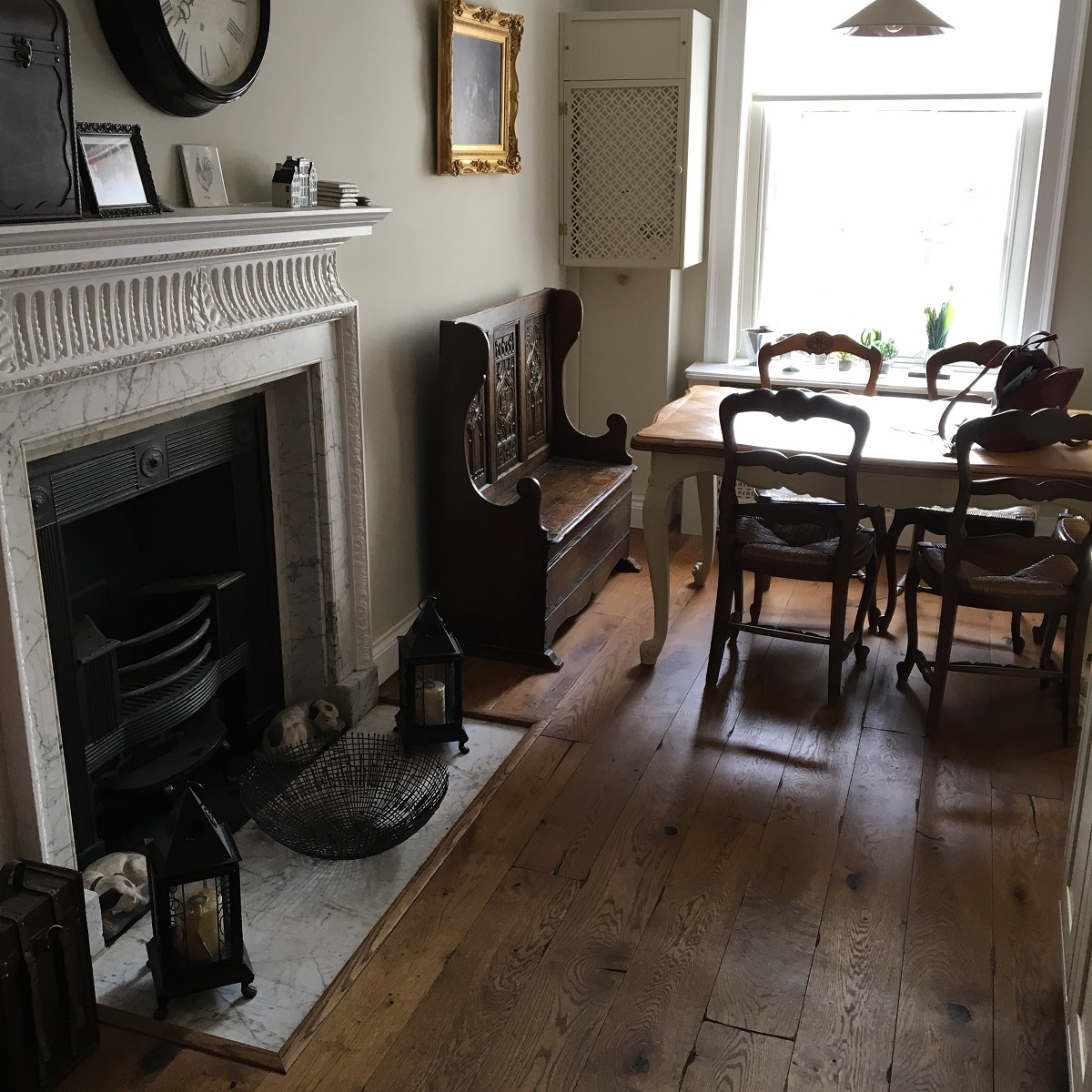 Installed using Hamiltons Woodland London Heritage 14mm Engineered Oak Planks Aged and Distressed Hardwax Oil