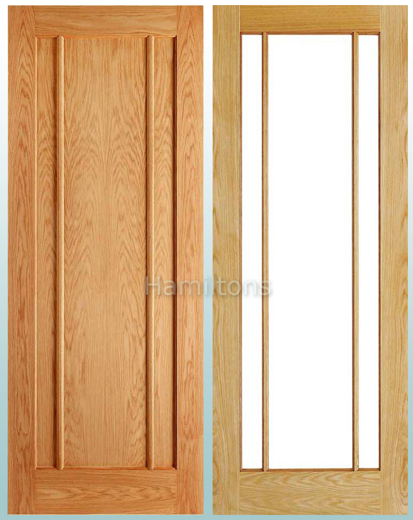 Now Internal Doors With Full Height Glass Clear Deanta Oak Norwich Solid Panel Doors And Glazed